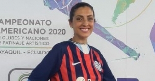 Gigi Soler, patinadora de San Lorenzo, recibió el Olimpia de Plata