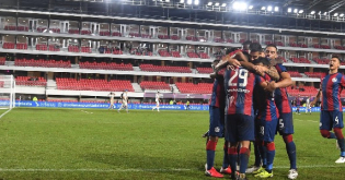 Ante Flamengo, Belluschi convirtió el último gol azulgrana en la Libertadores.