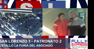 Rodolfo Barili con la camiseta de San Lorenzo, versión campeón de América y Coco Sily con la del globo en América Tv 