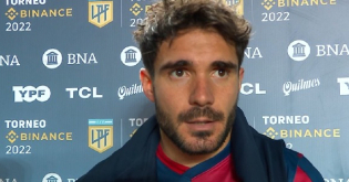 Federico Gattoni, el defensor  azulgrana, habló tras la victoria  ante Unión  por 2-1 en Santa Fe.