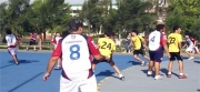 Una de las formaciones de los equipos femeninos del handball cuervo (Foto: MA)