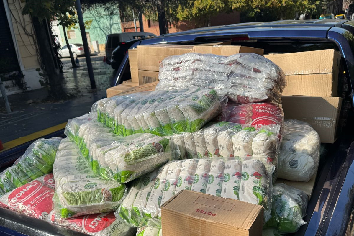 Importante donación ante la falta de alimentos