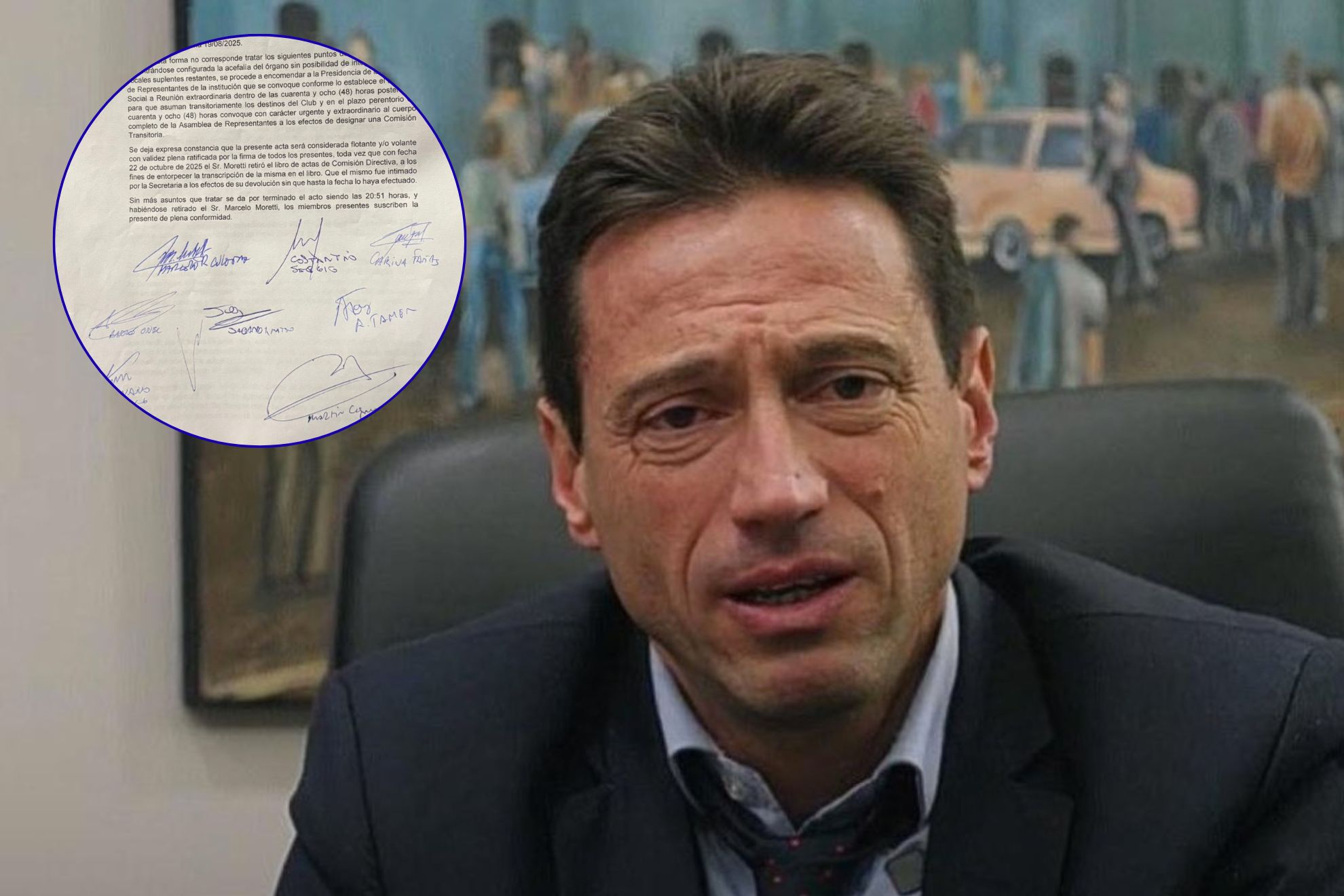 Los argumentos de Moretti para impugnar el acta