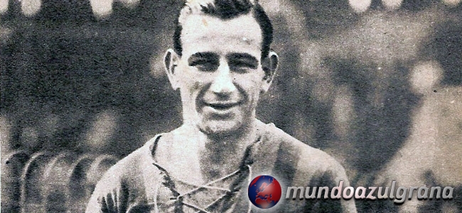 Alfredo Carricaberry, autor del gol azulgrana para ganar la Copa Ro de la Plata en 1924