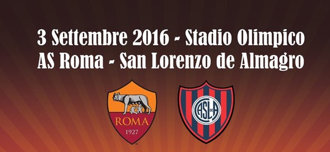 Se viene el amistoso entre la Roma y San Lorenzo (@OfficialASRoma).