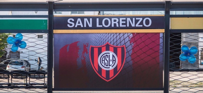 San Lorenzo presente en el Metrobus Sur (@SanLorenzo).
