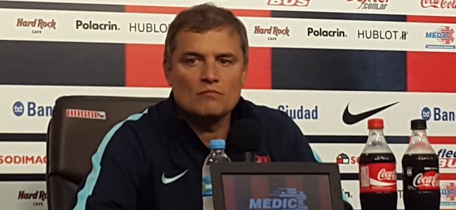 El entrenador azulgrana habl tras el 2-1 ante Atltico Rafaela.