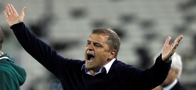 El entrenador azulgrana habl tras el 0-1 ante Palestino.