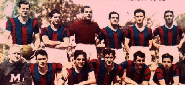 En 1948 San Lorenzo venci a Vasco en un amistoso (Museo de San Lorenzo).