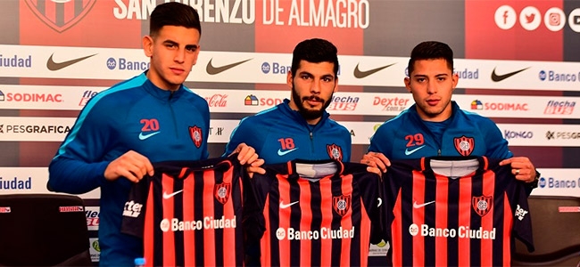 Castro, Guidiño y Salazar, las tres caras nuevas. 