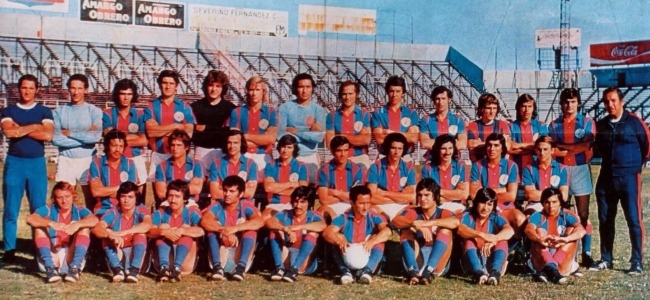 El plantel campen del Metropolitano 1972.