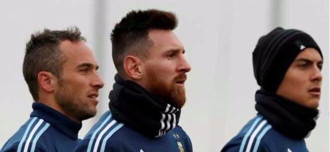 Belluschi se entrena con Messi y Dybala previo al partido con Rusia, que hoy Argentina gan por 1-0.