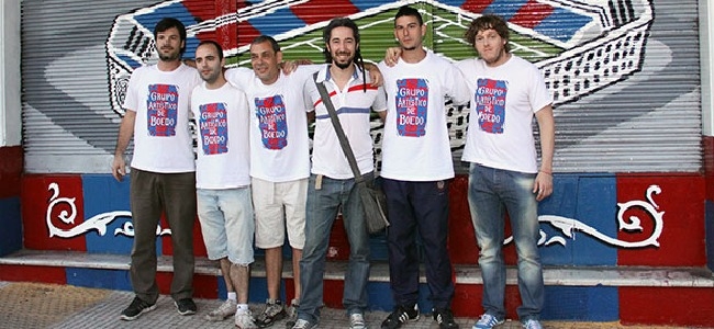 Los artistas se manifestaron sobre el mural del ex jugador azulgrana.