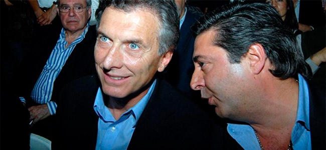 Macri junto al hombre de absoluta confianza, Daniel Angelici.