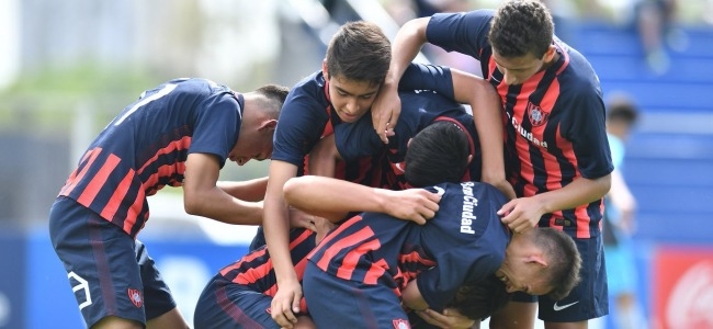 Los juveniles de San Lorenzo siguen jugando amistosos de cara al inicio del campeonato. (San Lorenzo)