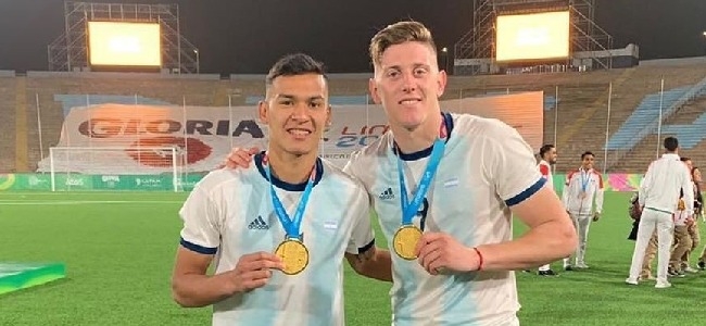 Herrera y Gaich con la medalla dorada de los juegos Panamericanos de Lima 2019
