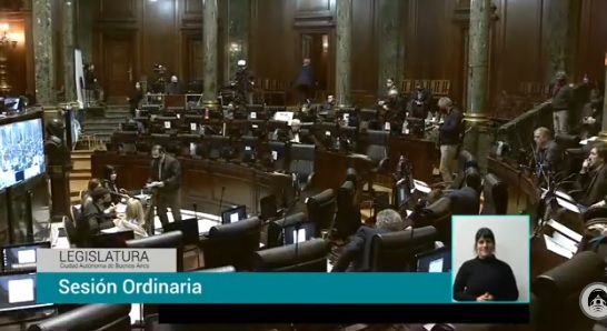 La sesión en la Legislatura Porteña, donde se aprobó la tan esperada Ley 