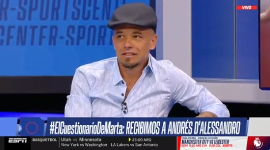 Andrés D´alessandro opinó sobre la chance de que Romagnoli sea el Dt de San Lorenzo