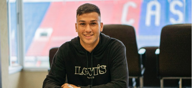Dante Silva firmó su primer contrato con San Lorenzo