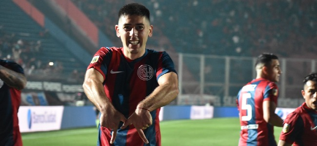 Gastón Hernández convirtió su primer gol en San Lorenzo 