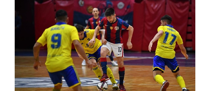 El futsal de San Lorenzo venci a Boca por 5-0 en Tierra Santa, en el primer encuentro por la final del Torneo AFA.