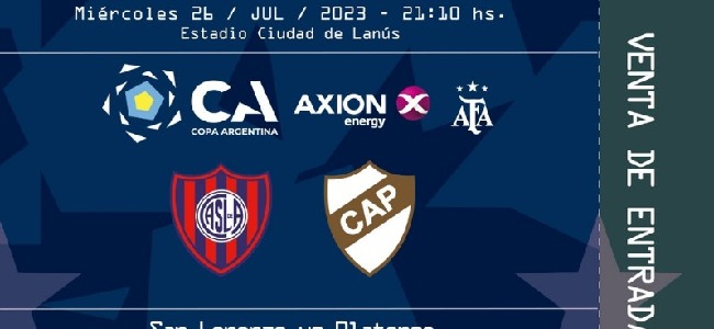 Venta de entradas para San Lorenzo - Platense.