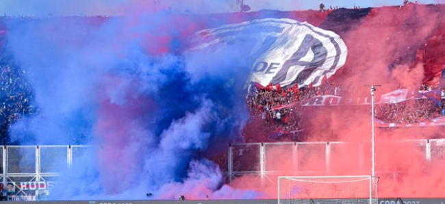 La cancha del Cicln, a puro color. Foto: San Lorenzo