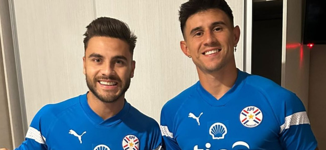 Villalba y Bareiro en la seleccin guaran. 