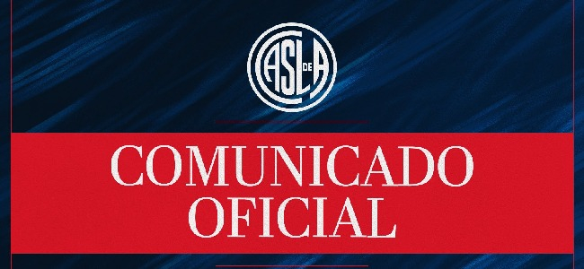 El comunicado de San Lorenzo.