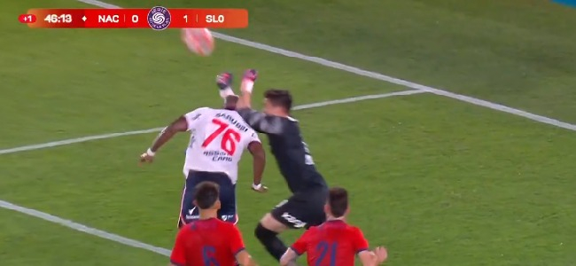 El momento de la lesin de Altamirano.