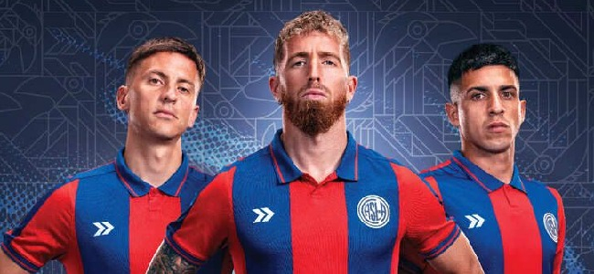 Con Tripichio, Muniain y Cuello, San Lorenzo present su nueva camiseta.