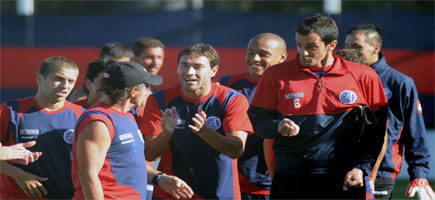 El plantel en sus ltimos entrenamientos en Mar del Plata (Fotobaires)