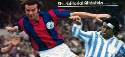 El Toti Veglio, uno de los goleadores de aquel San Lorenzo - Racing en 1971 (Foto: El Grfico)