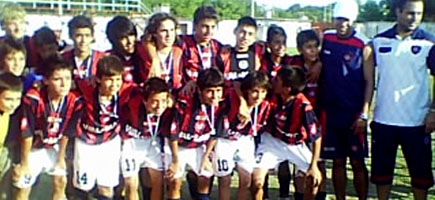 Los pibes campeones en Córdoba