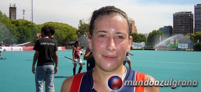 Gabriela Martorano, una de las goleadoras del Cicln ante el conjunto granate.