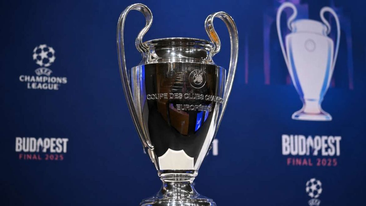 El trofeo de la Champions League.