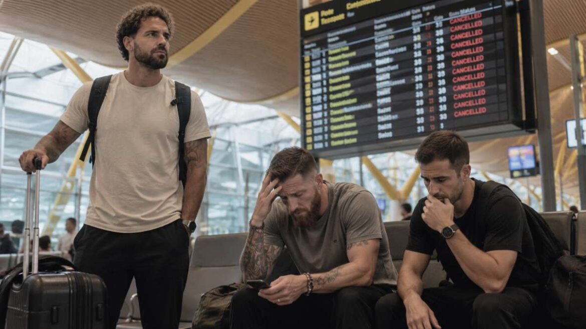 Iker Munia&iacute;n y su cuerpo t&eacute;cnico no pudieron viajar.