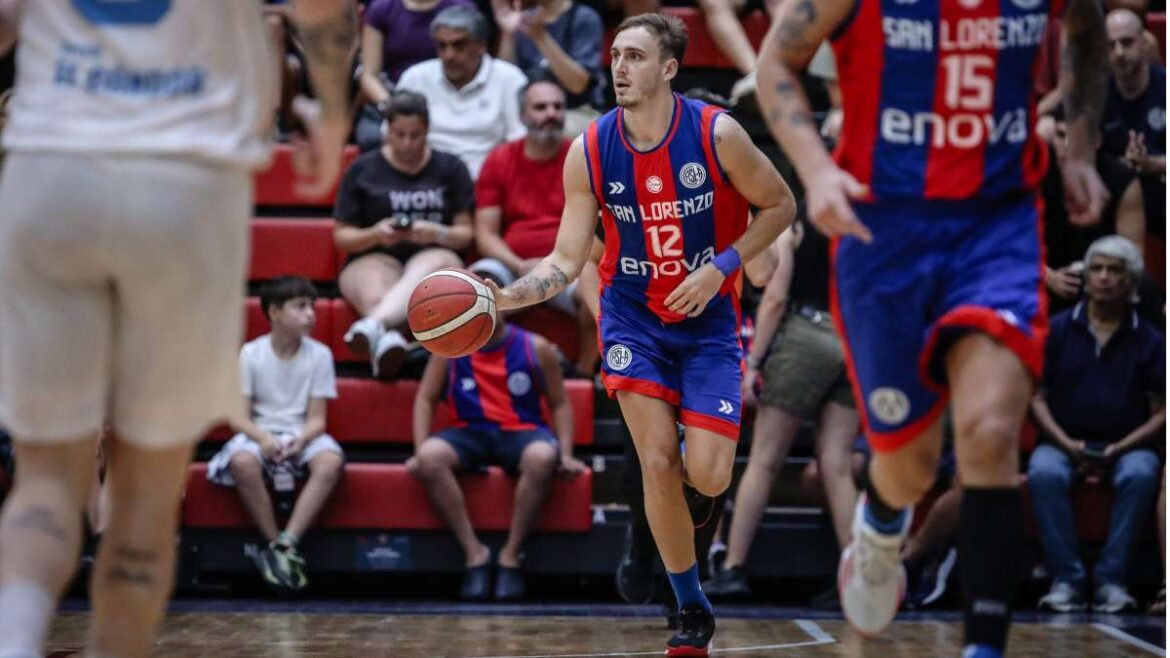 Facundo Rutenberg, basquetbolista de San Lorenzo.